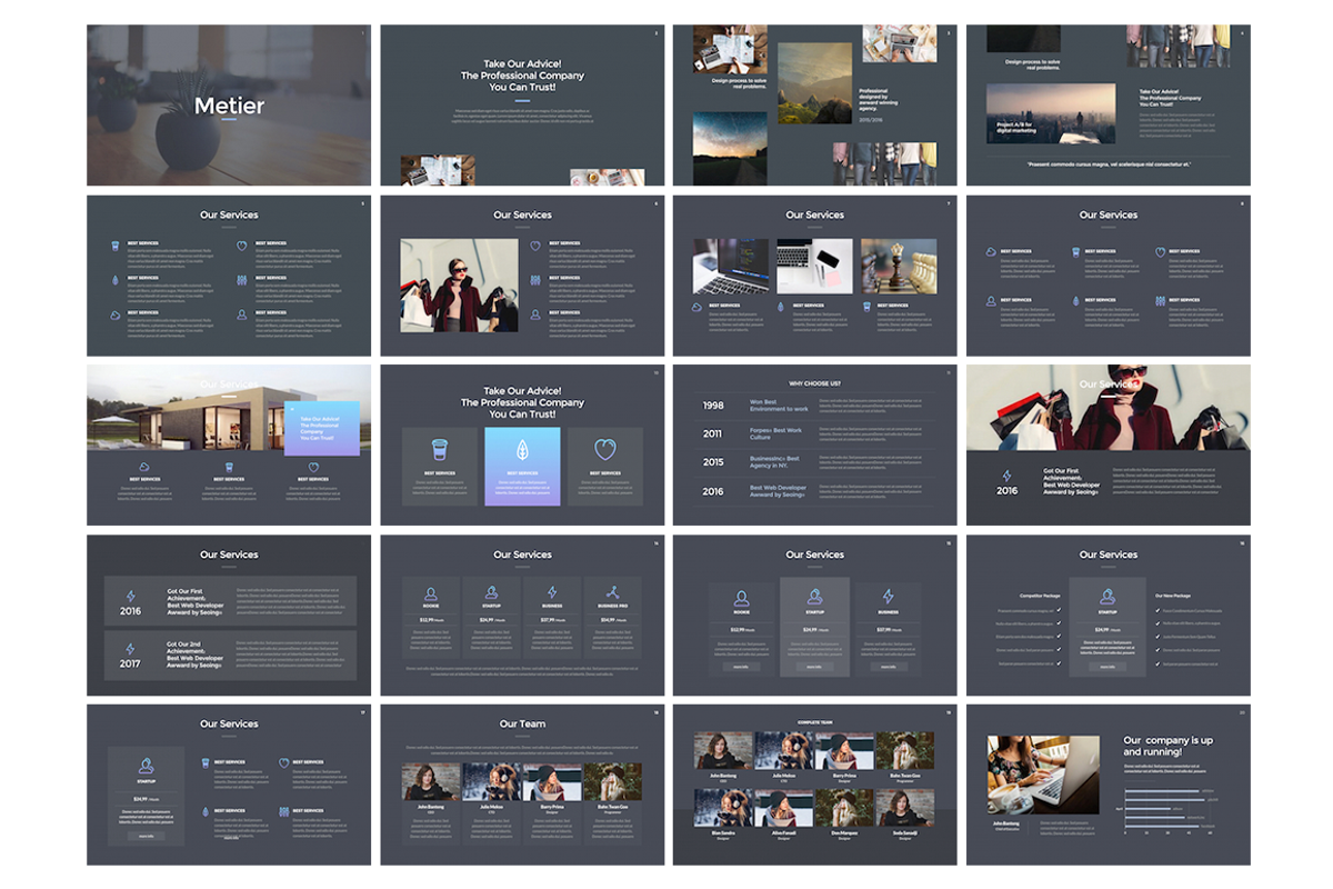 Metier - Keynote Template, a Presentation Template by Slidehack (Photo 2 of 6)