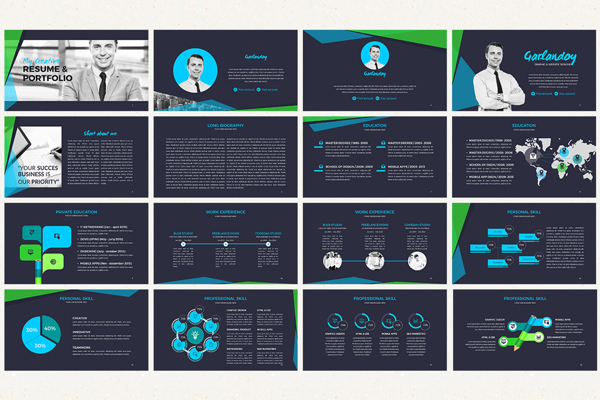 The Creative Resume Presentation, a Presentation Template by Birka Studio (Photo 3 of 4)