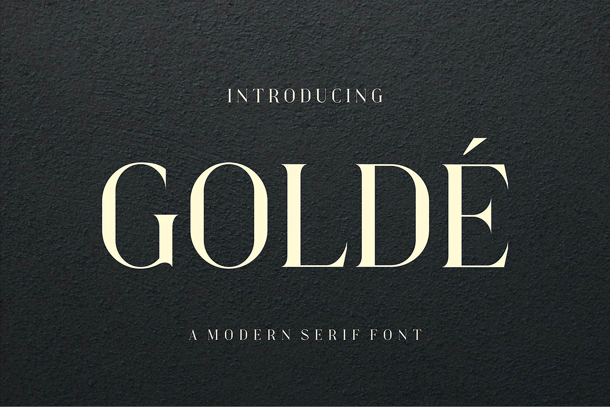 Golde Modern Serif Font, a Serif Font by Dylla_studio (Photo 1 of 10)