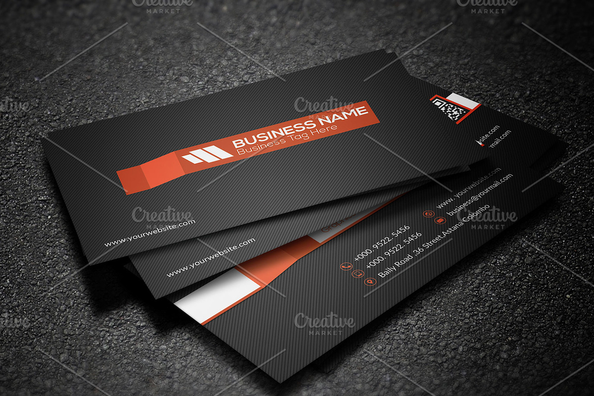 Stripe Cool Business Card, a Business Card Template by Shishir Khan (Photo 2 of 3)