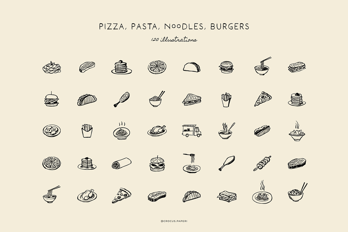 FOOD & COOKING illustrations, a Food Illustration by Crocus Paperi (Photo 3 of 7)