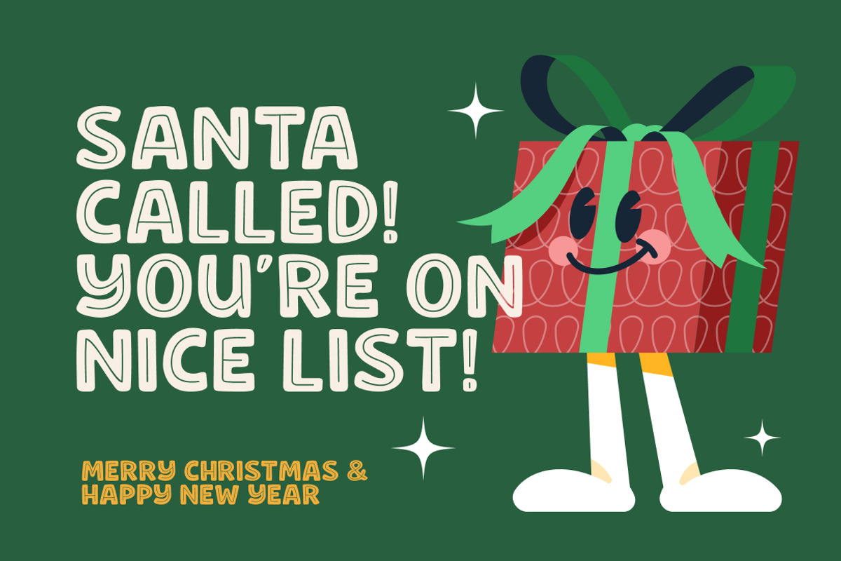 Merry Harmony Christmas Bold Font, a Sans Serif Font by Rasio Studio (Photo 3 of 7)