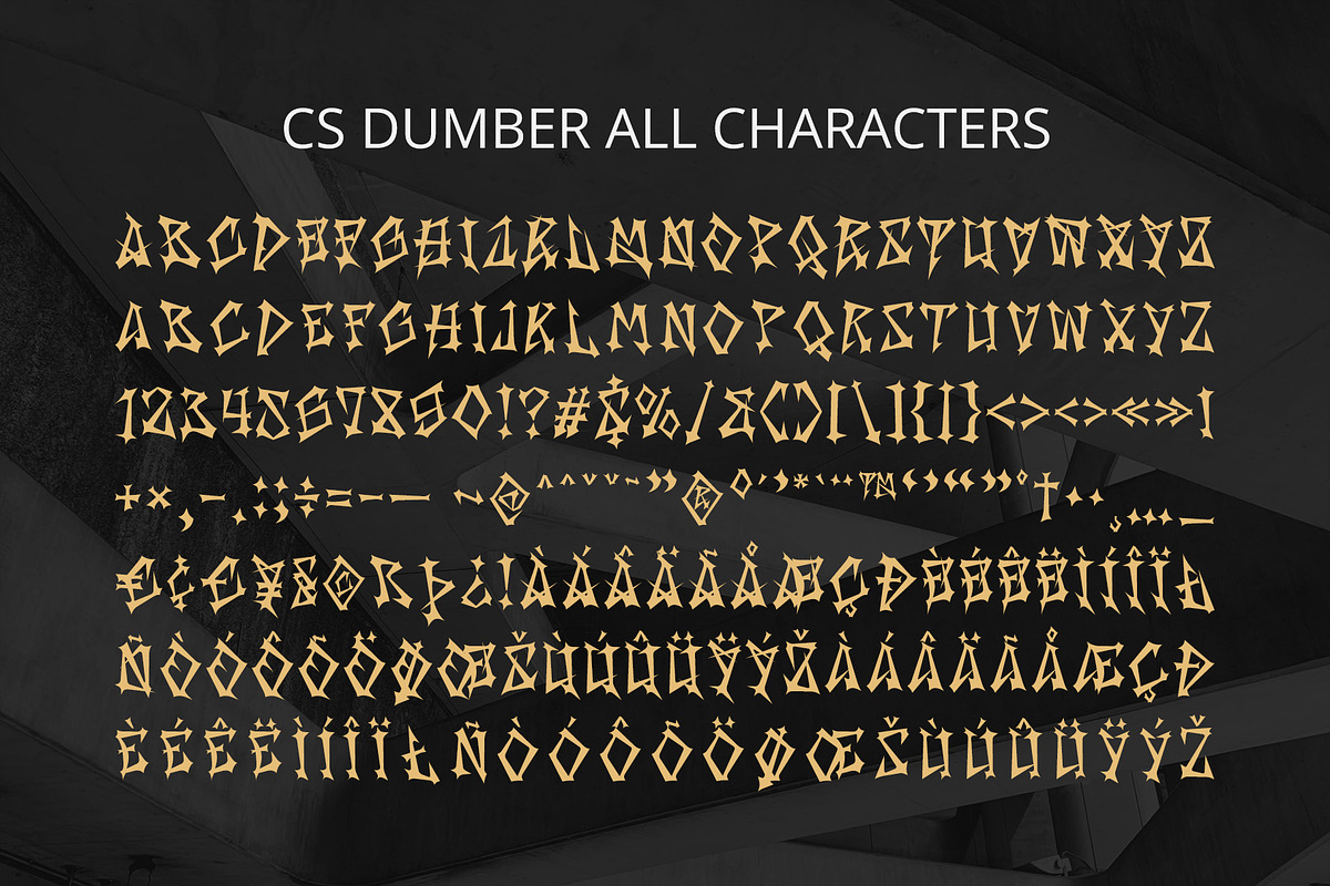 CS Dumber – Heavy Metal Font, a Sans Serif Font by Craft Supply Co. (Photo 8 of 8)