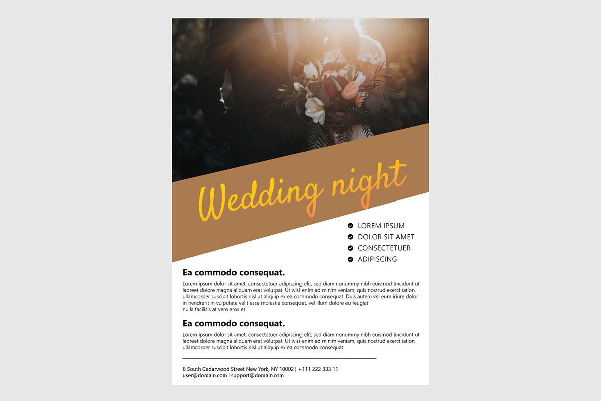 Wedding Flyer, a Flyer Template by PenciGraphics (Photo 2 of 2)