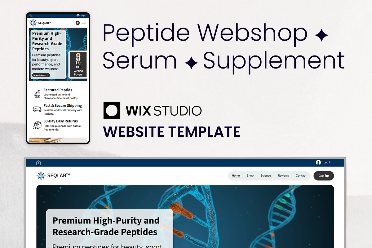 Peptide / Serum - Wix Studio Website, a Wix Template by Kitteeh (Photo 11 of 13)