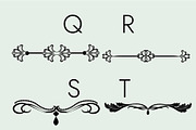 Flourishes Dividers &Swirls Dingbats, a Symbol Font by Minimalartstudio (Thumbnail 3 of 9)