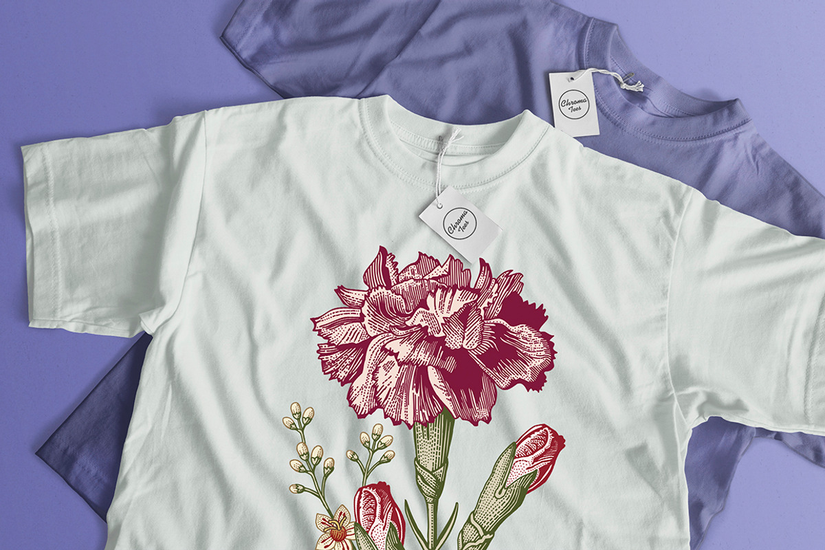 6 Carnation Seamless Flowers pattern, a Pattern Graphic by Vintage (Photo 8 of 9)
