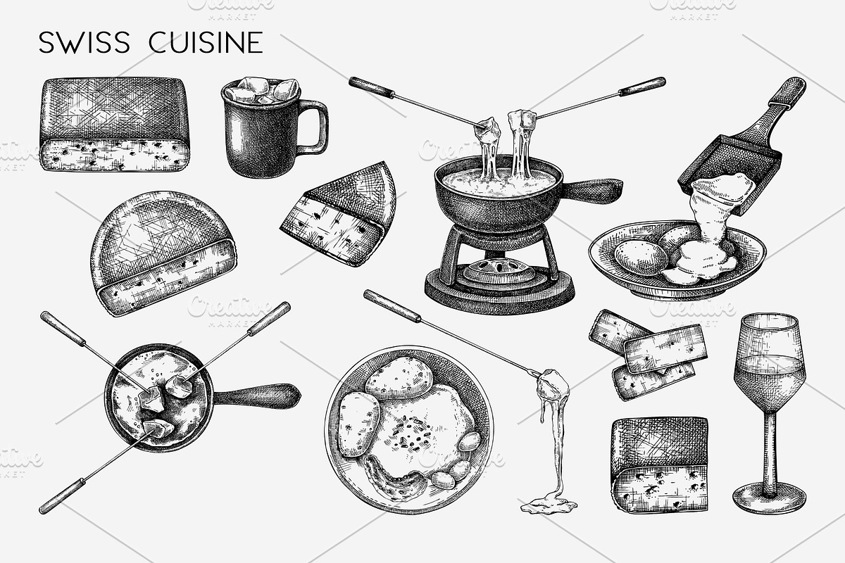 European Food & Drinks Illustrations, a Food Illustration by Yevheniia (Photo 5 of 8)