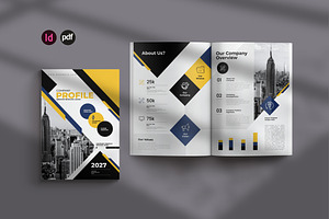 Agency Brochure Template Layout, a Brochure Template by Creative-Work