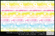 2 Tie Dye Explosion Swatches, a Pattern Graphic by Pickover Designs (Thumbnail 3 of 3)