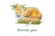 Autumn and foxes animals set, an Object Graphic by JuliaFast (Thumbnail 7 of 7)