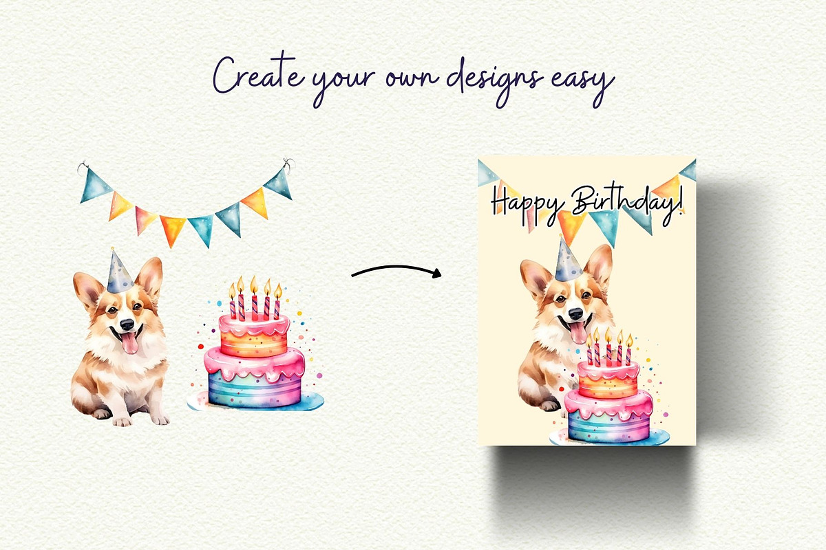 Pawfect Birthday Dog Breeds Clipart, an Object Graphic by Anna Design Studio (Photo 9 of 10)