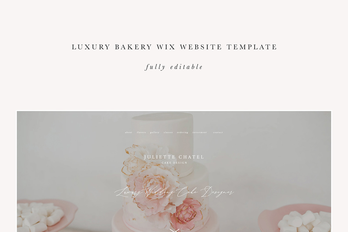 Luxury Bakery Wix Website Template, a Websites & App Template by PrettyGrandmillennial (Photo 2 of 2)