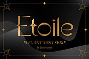 Etoile - Elegant Sans Serif Font, a Sans Serif Font by Struvictory.art (Thumbnail 1 of 8)