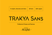 Trakya Sans, a Sans Serif Font by BULENT YUKSEL (Thumbnail 1 of 11)