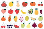 Fresh fruits vector set, a Graphic by Vectorwins Premium Shop (Thumbnail 2 of 2)
