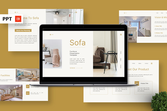 Sofa - Furniture Powerpoint preview 7