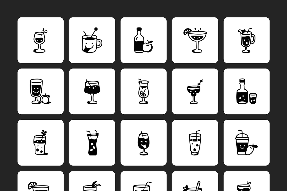 75 Cocktail Icons, a Solid Icon by Prosymbols (Photo 7 of 8)
