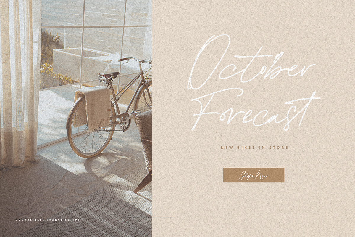Bourdeilles France Script Font, a Script Font by Creativeqube Design (Photo 12 of 16)
