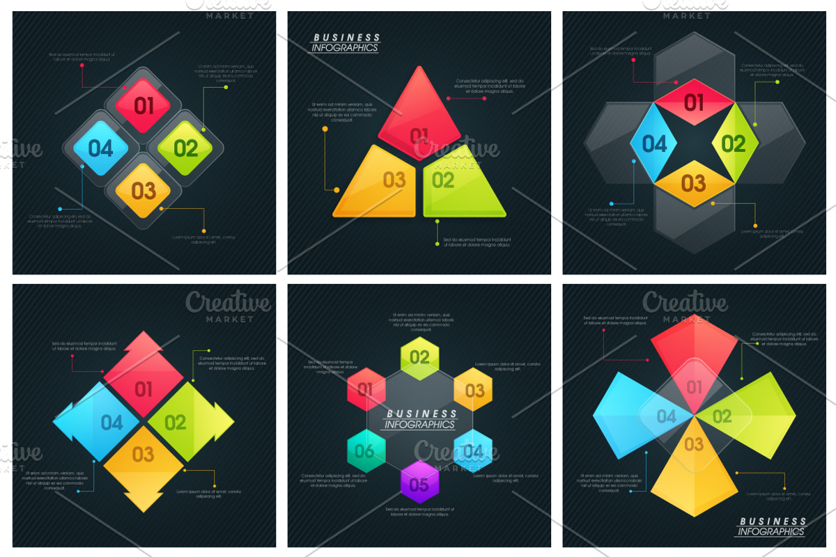 Business Infographic Sets Vol - 6, a Work Illustration by Allies Interactive (Photo 5 of 9)
