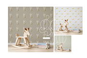 PSD Wallpaper Mockup In Nursery Room, a Mockup by First Impression Mockups (Thumbnail 3 of 4)