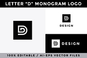 Letter D Monogram Logo, a Branding & Logo Template by Mauro Bertolino (Thumbnail 4 of 6)
