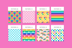 Rainbows & Smiles Pattern Collection