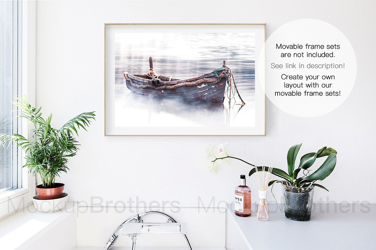 Bathroom bath mockup mock up 21, a Print Template by MockUpBrothers (Photo 4 of 5)