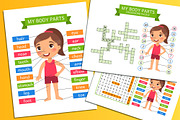 My Body Parts – Learning Worksheets, a Templates & Theme by Valin Malin (Thumbnail 1 of 7)