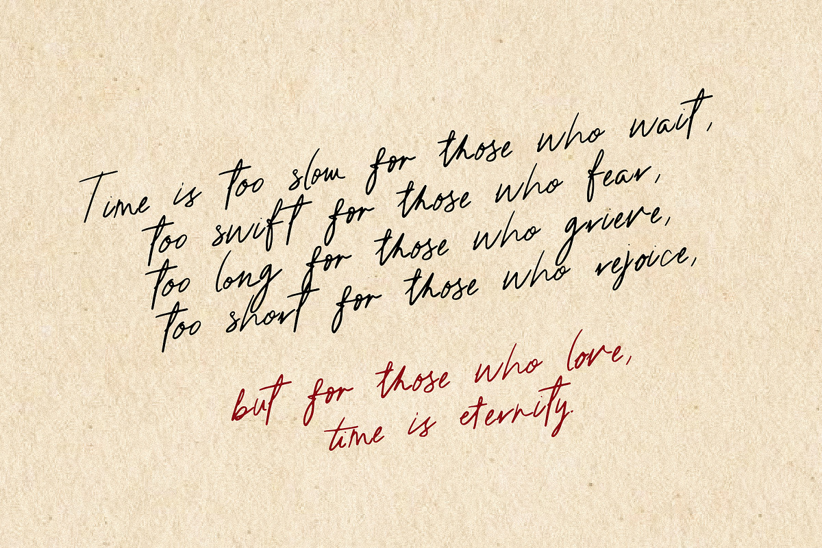 Whispering Winds Handwritten Font, a Font by mpllano14 (Photo 2 of 6)