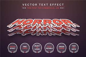 Three Blood - Editable Text Effect