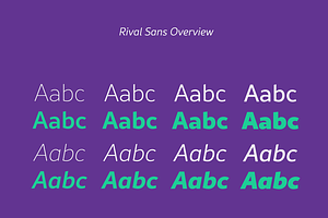 Rival Sans Font Family