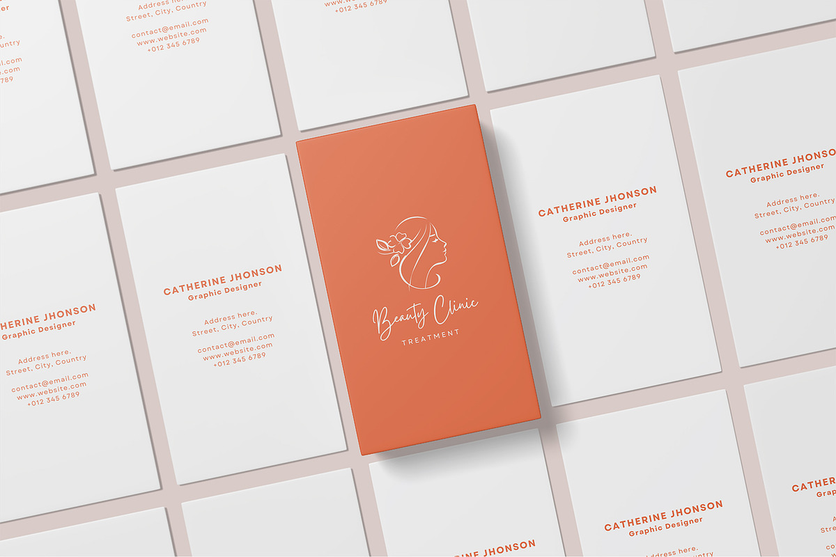 Vertical Business Card Mockups, a Business Card Template by Graphic Aesthetic (Photo 20 of 22)