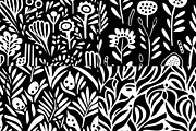 20 Seamless B/W Matisse-inspired Set, a Pattern Graphic by Nordic Design (Thumbnail 8 of 9)
