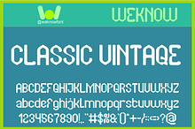 Classic Vintage Font