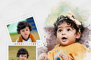 Watercolor Photo Collage Template, an Action Add-On by MRI STUDIO (Thumbnail 2 of 12)