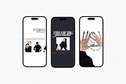Bold Black Canva Instagram Kit, a Social Media Template by Lumisse Studio (Thumbnail 8 of 10)