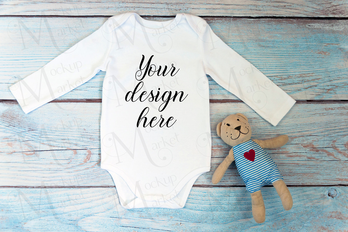 14 Bodysuit Mockup Bundle., a Print Template by MockupMarket (Photo 14 of 15)
