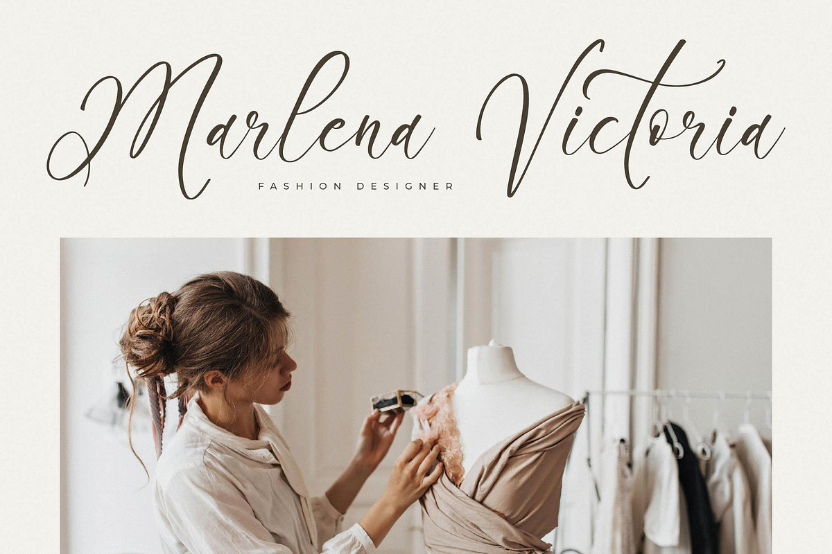 Boutiquen Serahpine Calligraphy Font, a Script Font by Letterena Studios Script (Photo 9 of 15)