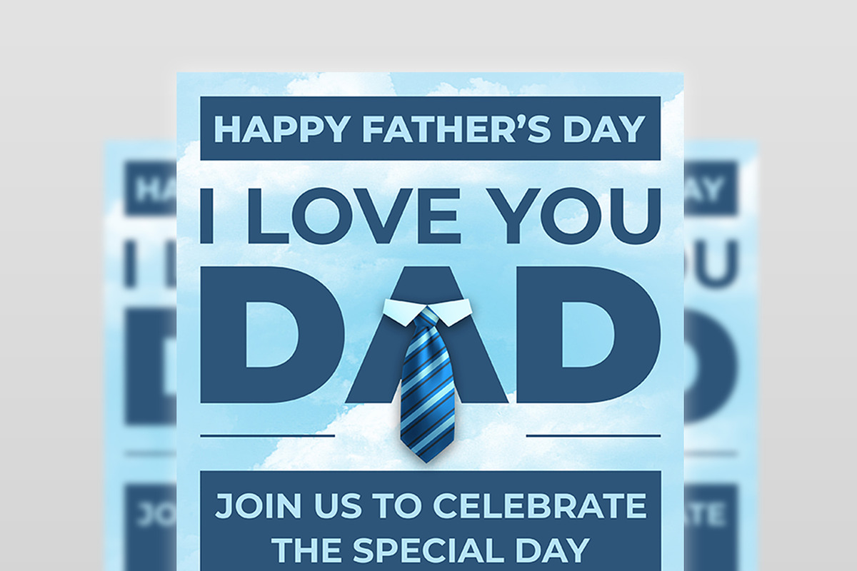 Father Day Party Flyer Template, a Flyer Template by OWPictures (Photo 4 of 4)