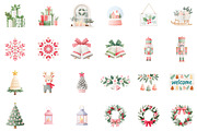 Watercolor Christmas Decor Clipart, an Illustration by Sublimation Artist (Thumbnail 2 of 6)