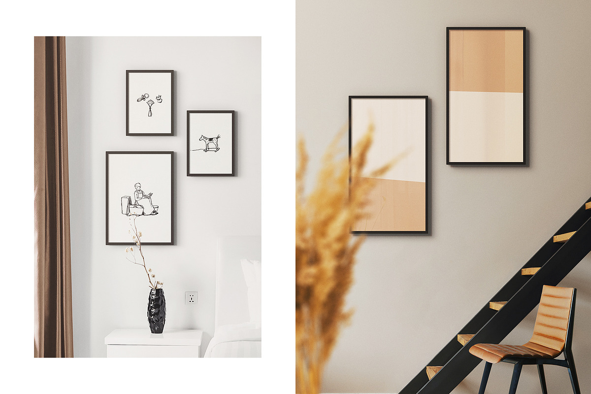 Frame Mockup Template Bundle Kit, a Product Mockup by FoundImages (Photo 15 of 27)