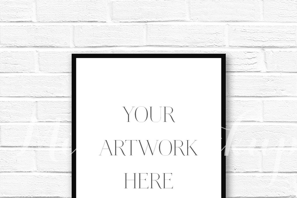 Black Frame Mockup, a Print Template by Miss Mockup (Photo 2 of 2)