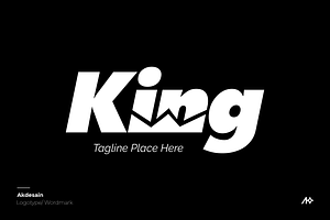King Wordmark Logo, a Branding & Logo Template by Akdesain
