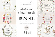 Wildflowers & Animals GRAPHIC BUNDLE, a Decorative Illustration by Grace Noboa Illustrations (Thumbnail 1 of 8)