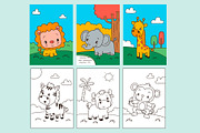 Safari Animal Coloring page For Kid, an Animal Illustration by Design House (Thumbnail 3 of 3)