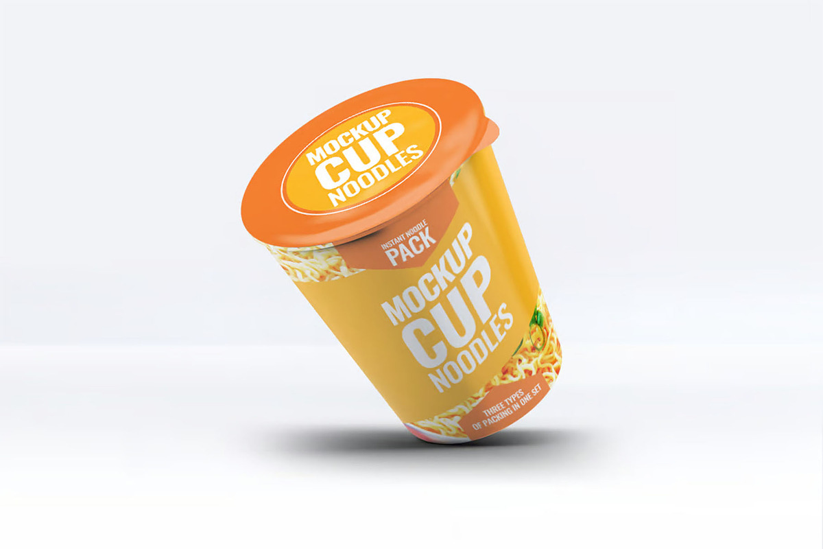 Instant Food Cup Mock-Up, a Packaging Mockup by Se٧enStudio (Photo 8 of 8)