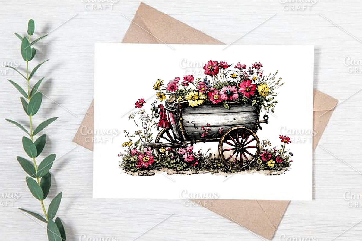 Whimsical Western Spring Clipart PNG, an Illustration by Canvas Craft (Photo 5 of 7)