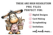 Whimsical Farm Animals Clipart, an Illustration by OK Design (Thumbnail 4 of 6)