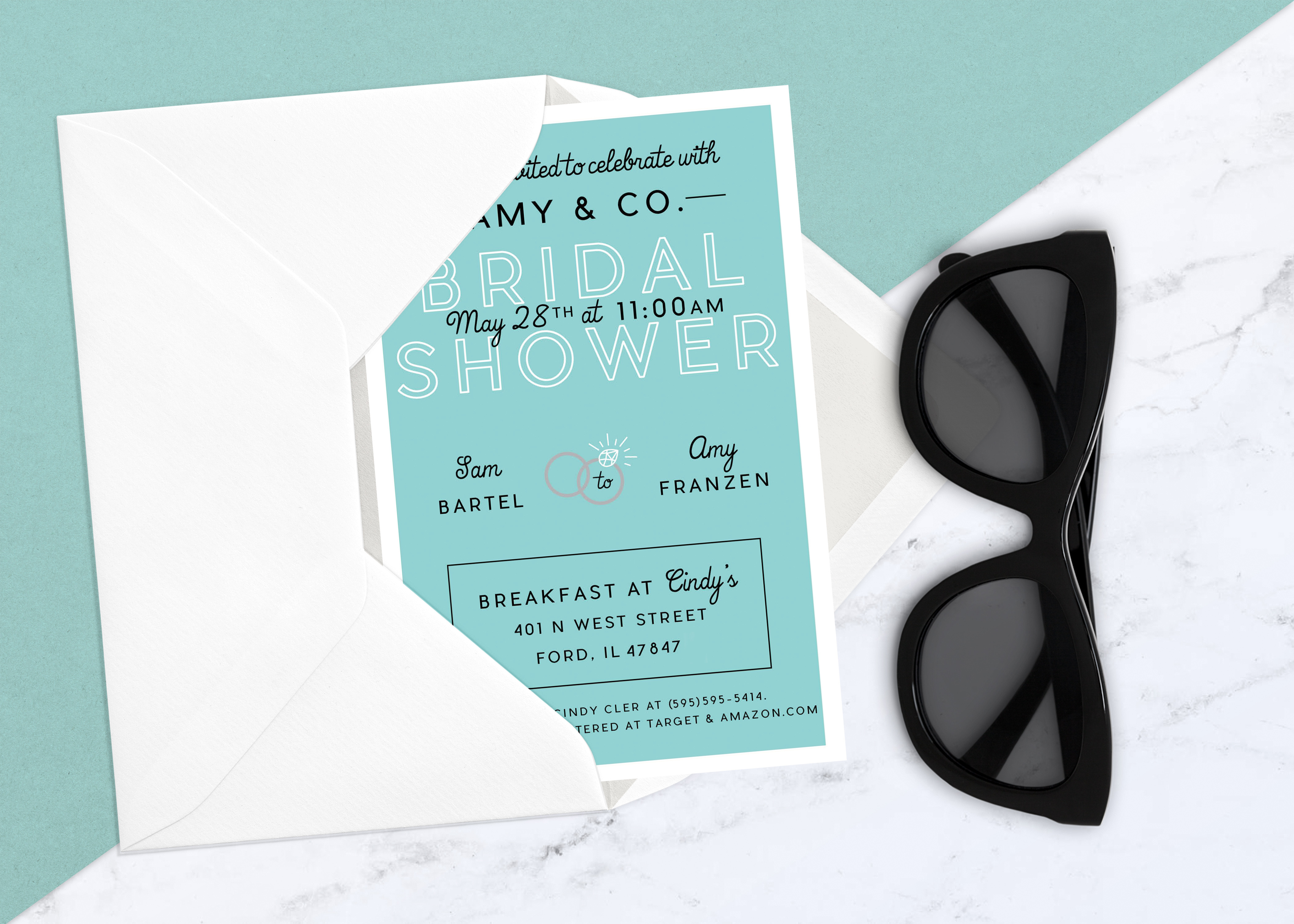 Bridal Shower Breakfast Invitation | Invitation Templates ~ Creative Market